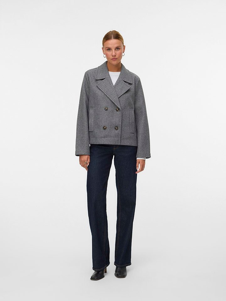 Vero Moda Kurtka przejściowa w kolorze szarym