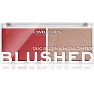 Palety i zestawy do makijażu - Makeup Revolution Paleta róży i rozjaśniaczy Relove Color Play Duo Palette) 5,8 g Cień Cute) - miniaturka - grafika 1