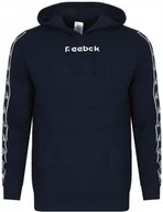 Bluzy męskie - REEBOK - BLUZA MĘSKA Z KAPTUREM - RL VECTOR TAPE OTH HOODIE HZ3369 granat - miniaturka - grafika 1