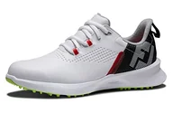 Buty dla chłopców - Footjoy Unisex dziecięce buty golfowe, białe/czarne/limonkowe, 36 - miniaturka - grafika 1
