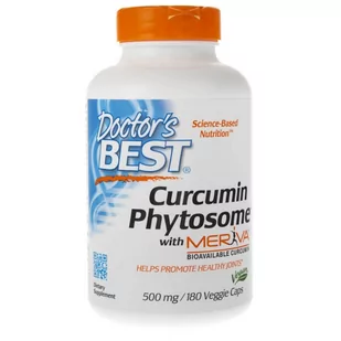Doctor's Best Doctor's Best Curcumin Phytosome Meriva 500 mg - 180 kapsułek - Przeziębienie i grypa - miniaturka - grafika 1
