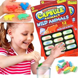 MAGICZNE KAPSUŁKI ROSNĄCE W WODZIE ZWIERZAKI 24szt DO KĄPIELI W WANNIE - Zabawki do kąpieli MAGICZNE KAPSUŁKI ROSNĄCE W WODZIE ZWIERZAKI 24szt DO KĄPIELI W WANNIE - Zabawki do kąpieli - miniaturka - grafika 1