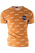 Koszulki męskie - koszulka t-shirt 14-950 pomarańczowa - Risardi - miniaturka - grafika 1