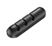 Maskownice do kabli - Vention KBTB0 3 słoty Czarny - miniaturka - grafika 1