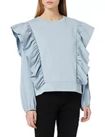 Swetry damskie - VERO MODA Vmdanna Ls Sweat JRS Ga sweter damski, Niebieska mg?a, S - miniaturka - grafika 1