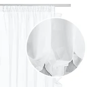 Firany - Biała Firana Z Falbanką 140x250 RUFFY - miniaturka - grafika 1