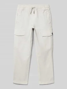 Spodnie cargo z prostą nogawką i detalem z logo - Spodnie i spodenki dla chłopców - miniaturka - grafika 1