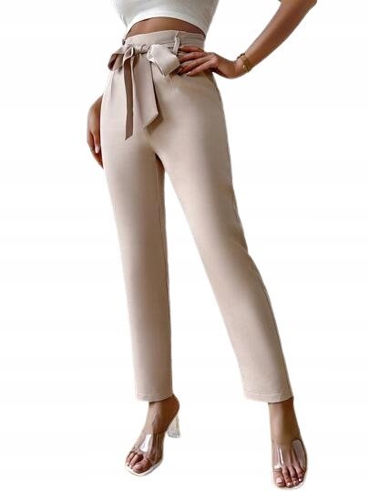 SHEIN SPODNIE ELEGANCKIE Z PASKIEM 40/42 ŁWU