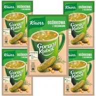 Dania dla dzieci - Knorr Gorący Kubek Ogórkowa z grzankami 13 g x 5 sztuk - miniaturka - grafika 1