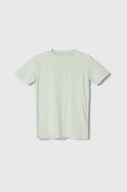 Koszulki dla chłopców - Guess t-shirt dziecięcy kolor zielony z aplikacją - miniaturka - grafika 1