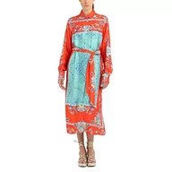 Sukienki - Replay Sukienka damska W9030, 010 RED/wielokolorowa, L, 010 Red/Multicolor, L - miniaturka - grafika 1