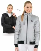 Kurtki jeździeckie - Spooks Kurtka dwustronna damska AMELI REFLECTIVE AW21 - silver/navy - miniaturka - grafika 1