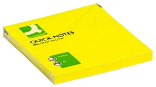 Q-CONNECT Bloczek samoprzylepny Brilliant 76x76mm żółty KF10514 - Notesy i bloczki - miniaturka - grafika 2