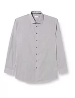 Koszule męskie - Seidensticker Męska koszula z długim rękawem, regular fit, szara, 44, szary, 44 - miniaturka - grafika 1