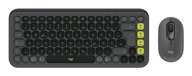 Zestawy myszka + klawiatura - Logitech POP Icon Combo klawiatura Dołączona myszka Uniwersalne Bluetooth QWERTZ Niemiecki Grafitowy, Zielony - miniaturka - grafika 1