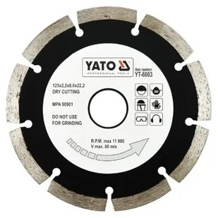 Yato tarcza tnąca segmentowa 125mm - 6003 (YT-6003) - Tarcze do pił - miniaturka - grafika 1