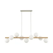 Lampy sufitowe - Stylowa, drewniana lampa wisząca nad stół TK 5906 z serii ESTERA WOOD - miniaturka - grafika 1