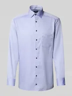 Koszule męskie - Koszula biznesowa o kroju slim fit z czystej bawełny - miniaturka - grafika 1