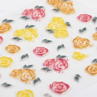 Ozdoby do paznokci - Allepaznokcie Naklejki biżuteryjne 5D samoprzylepne wypukłe akrylowe Nr 07 - miniaturka - grafika 1