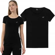 Koszulki i topy damskie - Koszulka Damska 4F T-shirt Damski Bawełniany Casual Limitowany - miniaturka - grafika 1