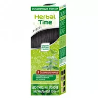 Farby do włosów i szampony koloryzujące - Herbal Time Naturalna Henna NATURALNA CZERŃ 75 ml - miniaturka - grafika 1
