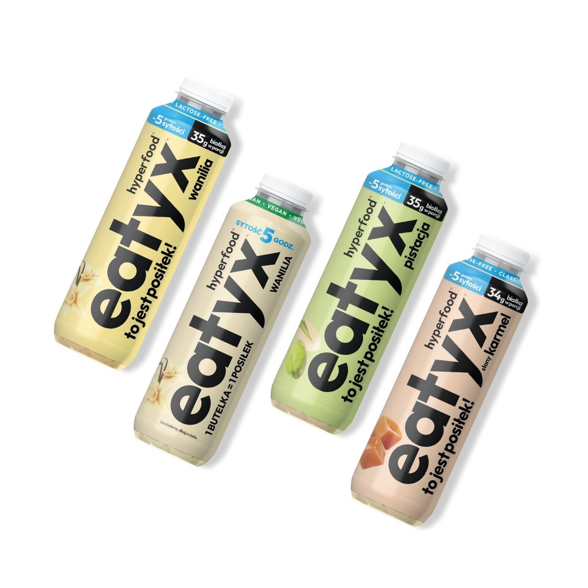 Zestaw eatyx Pełnowartościowych Posiłków w Płynie Do Picia w butelce 4x500 ml