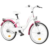 Rowery - Rower dziecięcy INDIANA Moena 20 cali dla dziewczynki Biały - miniaturka - grafika 1