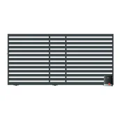 Ogrodzenia - Polbram Brama przesuwna segmentowa z automatem Lara prawa - miniaturka - grafika 1