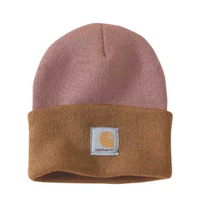 Czapka zimowa Carhartt Knit Cuffed Tow-Tone Beanie Cameo Brown - Czapki damskie - miniaturka - grafika 1