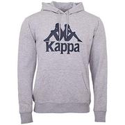 Bluzy męskie - Kappa Kappa męska Taino Authentic | bluza z kapturem, styl retro, sweter z długim rękawem, krój regularny, rozmiar S-XXL szary 18m Grey Melange XX-L 705322 - miniaturka - grafika 1