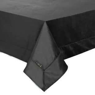 OBRUS VELVET 145 X 220 CM CZARNY - Obrusy i serwetki - miniaturka - grafika 1