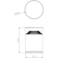 Lampy ogrodowe - Deko-Light Słupek oświetleniowy LED Faro, wysokość 25 cm, ciemnoszary, DALI, 3000K - miniaturka - grafika 1