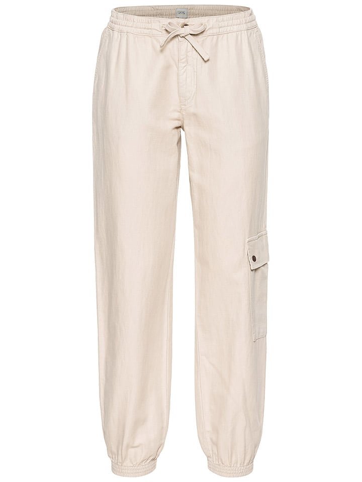 Camel Active Bojówki w kolorze kremowym