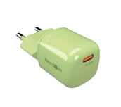 Ładowarki do telefonów - Reinston GAN USB-C 30W Zielony - miniaturka - grafika 1