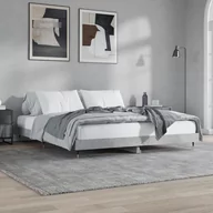 Łóżka - Rama łóżka, szarość betonu, 140x200 cm, materiał drewnopochodny Lumarko! - miniaturka - grafika 1