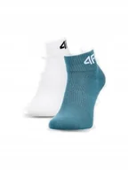 Skarpetki damskie - Skarpety casual za kostkę skarpetki sportowe 4F M434 BIA-NIEB 38-40 - miniaturka - grafika 1
