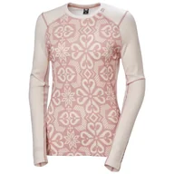 Koszulki sportowe damskie - Damska koszulka Helly Hansen W Lifa Merino Midw Gra Crew Rozmiar: L / Kolor: jasnoróżowy - miniaturka - grafika 1