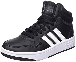 adidas Obuwie do koszykówki dla dzieci, uniseks, Core Black Cloud White Grey, 32 EU - Moda i Uroda OUTLET - miniaturka - grafika 1