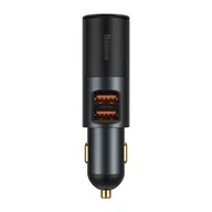 Ładowarki samochodowe - Baseus Ładowarka  Baseus Share Together ładowarka samochodowa 2x USB Typ C gniazdo zapalniczki 120W Quick Charge Power Delivery szary CCBT-D0G BSU2783GRY - miniaturka - grafika 1
