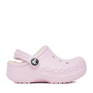 Buty dla chłopców - Klapki Crocs C-BAYA LINED CLOG T 207501-79R Różowy - miniaturka - grafika 1
