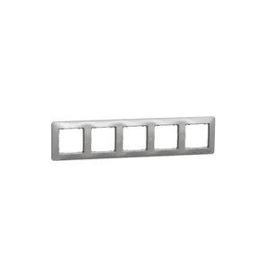 Sedna Design, ramka 5-krotna, srebrne aluminum - Klawisze i ramki - miniaturka - grafika 1