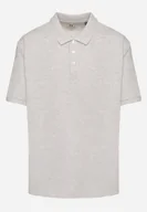 Koszulki męskie - Ciemnoszara Klasyczna Koszulka Polo z Bawełny Erdetia - miniaturka - grafika 1