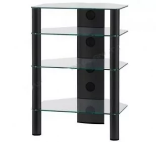 Sonorous RX2140 C-HBLK przeźroczyste szkło czane nogi Stolik rtv Hi-Fi Audio 7rx2140chb - Szafki RTV - miniaturka - grafika 1