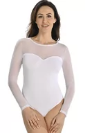 Body - Białe body damskie z siateczką Willow, Kolor biały, Rozmiar L, Teyli - Primodo.com - miniaturka - grafika 1
