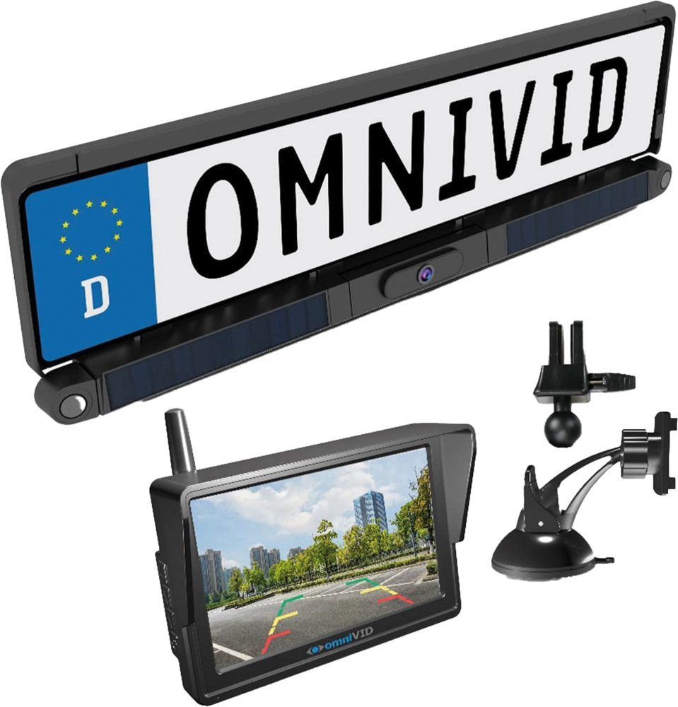 omniVID Solar6 Kabelloses Solar-Rückfahrvideosystem