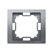 Klawisze i ramki - Kontakt Simon BASIC NEOS Ramka STAL INOX BMRC1/21 - miniaturka - grafika 1