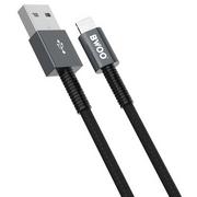 Kable USB - BWOO Kabel USB Lightning BWOO X211L 1m Czarny GSM113482 - miniaturka - grafika 1