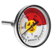 Artykuły masarskie - Browin Termometr do wędzarni BBQ tarcza 0 - 250°C BROWIN - miniaturka - grafika 1