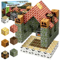 Klocki - Klocki Magnetyczne 3D Kostki Konstrukcyjne Piksele Bloczki Kosteczki Zestaw Kreatywnych Klocków Budowlanych 84 el. XXL ŚWIAT Magnetic Blocks - miniaturka - grafika 1