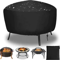 Pokrowce na grilla - Pokrowiec ochronny na okrągłe palenisko, ściągacz, wodoodporny, wiatroszczelny, odporny na promieniowanie UV, tkanina Oxford, 80 x 65 cm, do piekarnik - miniaturka - grafika 1